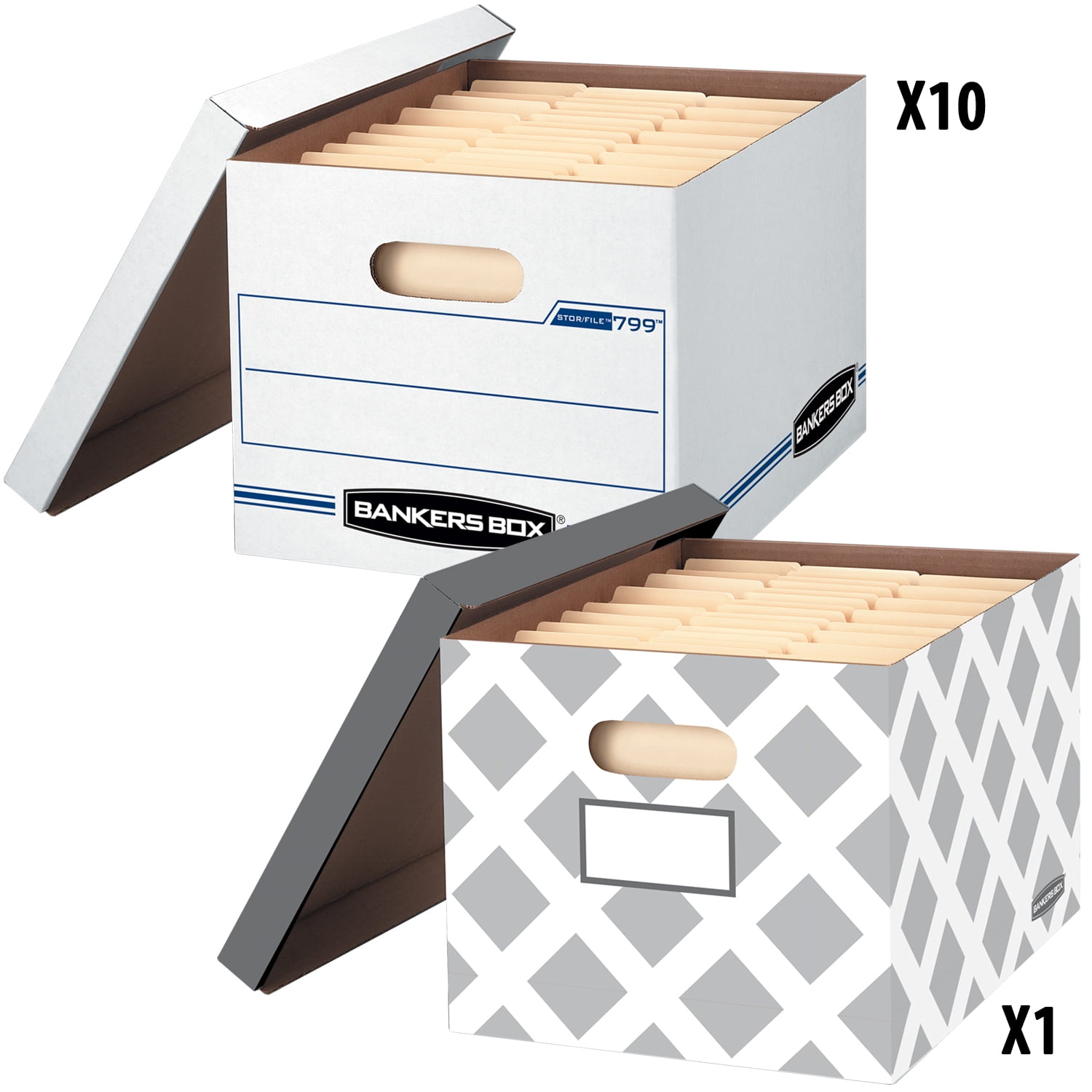 Details about   Bankers Box Stor File Storage Box With Lift Off Lid White Letter Legal 6 Pack