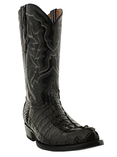 EL PRESIDENTE Mens Brown Genuine Crocodile Skin Cowboy Boots Round Toe 12.5 2E US 