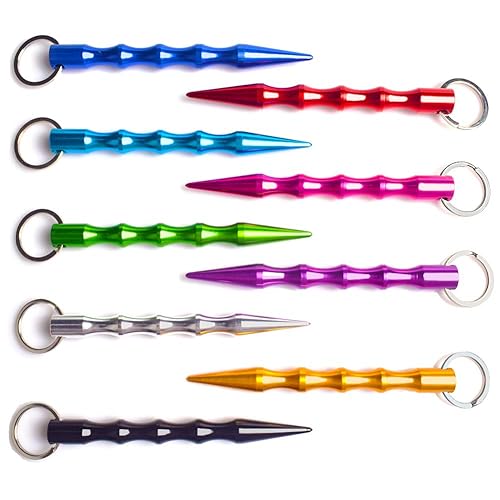 Gift to oneself Key Chain,Aluminum Alloy Handmade Portable 1 Pack with 9 Items