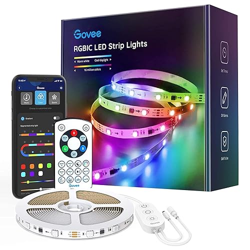 Wireless Smart App Details about  / Govee 32.8ft LED Strip Lights Works with Alexa Google Home