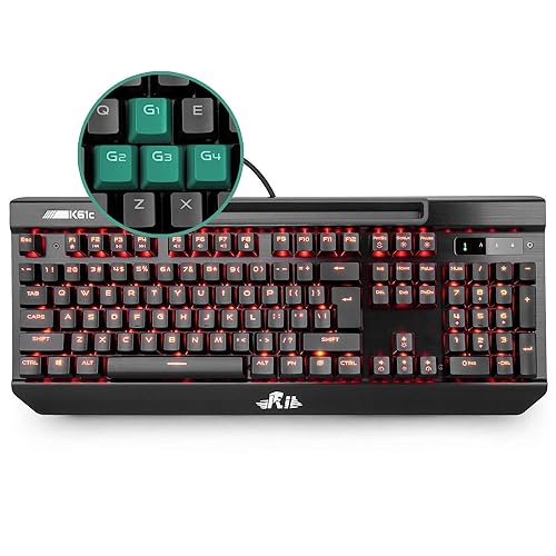 Darshiona Gaming Backlit Keyboard Crack 3 Colors Computer USB Wired Colorful Crack Breathing Light Waterproof 
