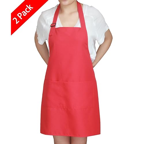 JS Bib Apron with Pocket Japanese Style Design for Home Kitchen 2 Towels Stitched Convenient and Adjustable Restaurant and Even Garden Craft Outdoor Grill Great for Women and Men