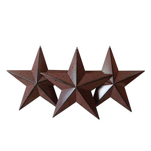 2 Inch Rusty Small Metal Barn Star Home Decorative Accents CVHOMEDECO Primitives Rustic Country Décor Set of 24 