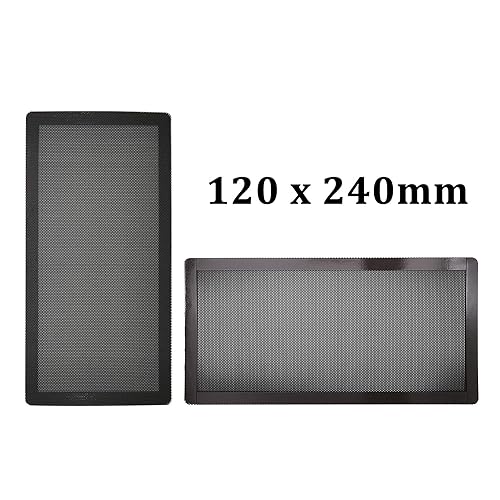 AIYUE 120mm Magnetic Frame PC Fan Dust Filter Dust Filter Fan Filter PC Cooler Filter Black Dustproof Case Cover Computer Mesh Computer Fan Grills 4 Pack… 