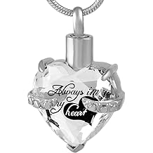 Eternal Harmony Heart Cremation Jewelry Urn for Ashes to Honor and Remember Your Loved One Fill Kit and Beautiful Velvet Box Elegant Keepsake Urn Necklace with Stainless Steel Chain