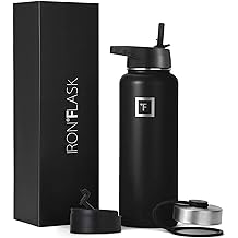 VEEFINE Water Bottle Stainless Steel Vacuum Insulated 24h Cold 12h Hot Flask Leak Proof Lid BPA Free with Sweat Resistant Powder Coated Case Thermos for Camping Hiking and Fishing 20//32//40oz