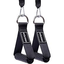Heavy Duty Exercise Hand Grips Attachment with 2 Carabiners for Resistance Bands Total Home Gym Allbingo Pro Cable Handles Compatible with Cable Machines and Bowflex 