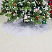Elegant Durable Lace Cloth Christmas Tree Skirt for Christmas Tree Home Decoration Centeraly Christmas Tree Skirt